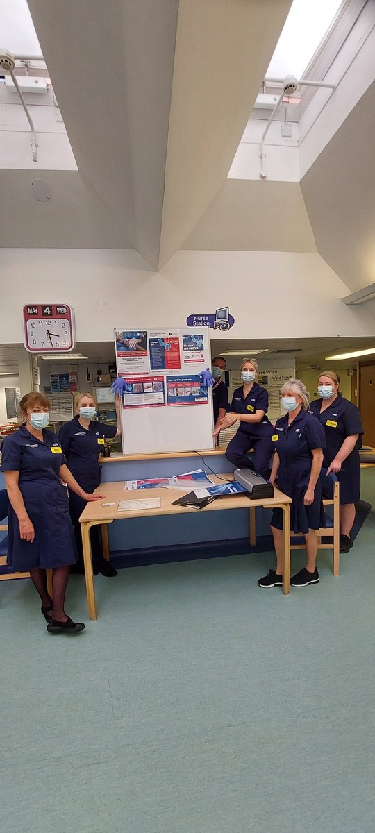 Shazzanja's tweet photo. Our Community Hospitals joined as we raise glove awareness @epsom_sthelier . Thanks to staff at Ranmore Community Hospital.#GAW22 https://t.co/wSIelVU02O