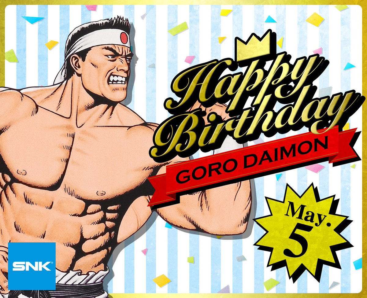 SNKPofficial's tweet photo. [Birthday Pick UP]
Let's celebrate the birthdays for some of SNK's characters!
Today is May 5th, DAIMON's birthday!
Happy Birthday, DAIMON!

#SNK #HBD https://t.co/AfeCBKvY3r