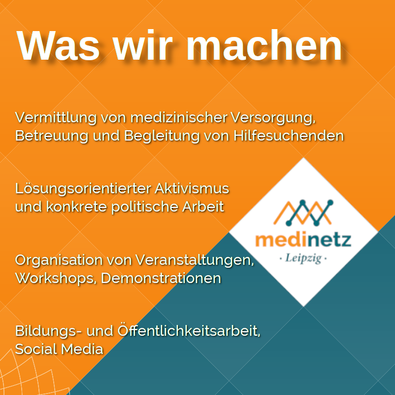 MedinetzLeipzig's tweet photo. Habt ihr Lust auf praktische politische Arbeit? Dann kommt zum offenen Plenum! Nicht-Mediziner*innen sind mehr als willkommen! // Are you looking for a way to do practical political work? Then come to our open meeting! People without medical knowledge are more than welcome! https://t.co/Zc2DvU4kX6