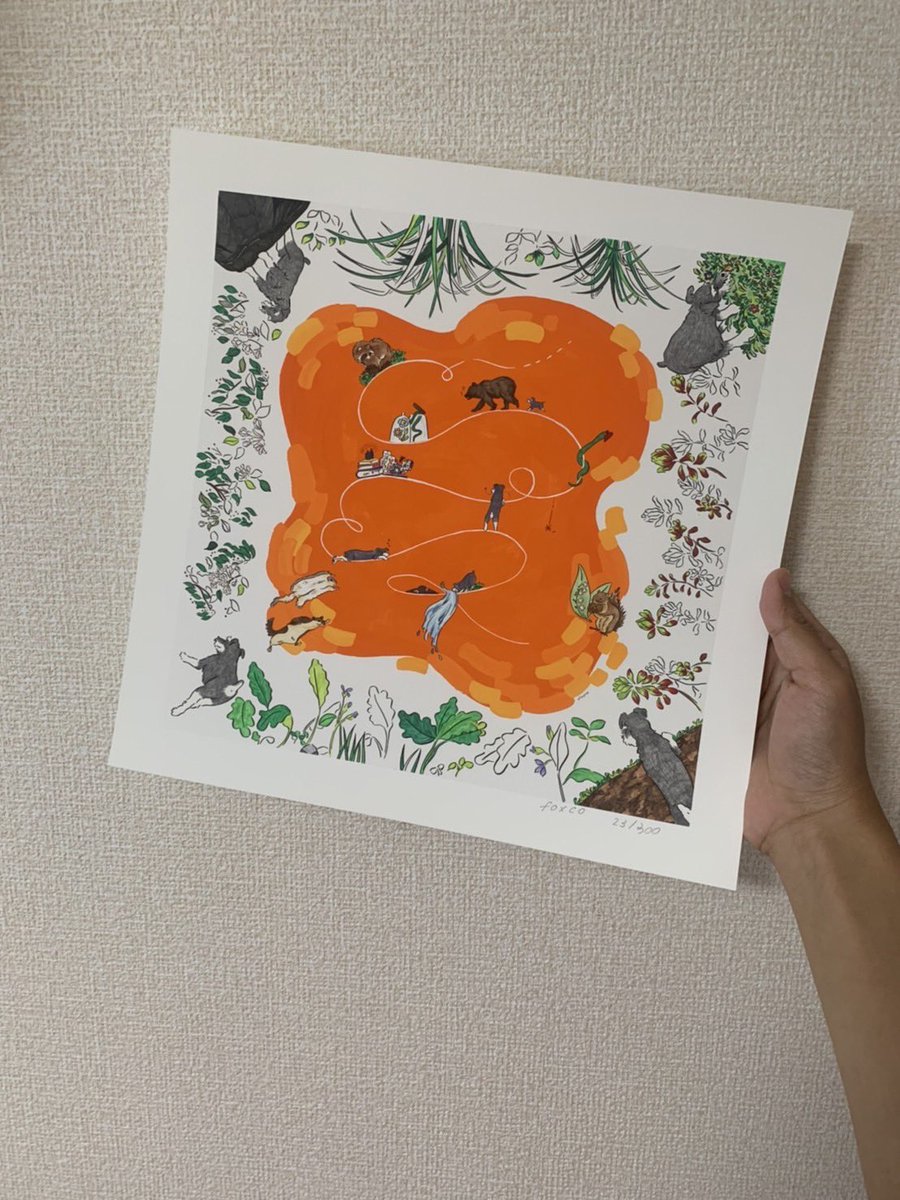 売れ foxco 渡邉香織 複製原画 おばけいぬ テラスハウス テラハ