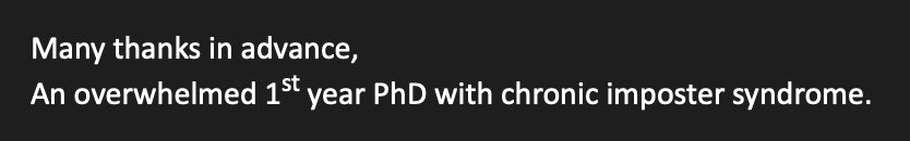 The most appropriate sign off I’ve ever used in an email.