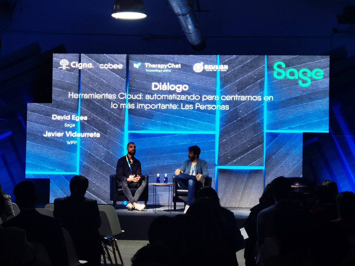 📌 Automatizar para focalizarnos en lo más importante: las personas. Diálogo entre <a href="/davidegmu/">David Egea</a> de <a href="/SageSpain/">Sage Spain</a> y <a href="/JJvidaurreta/">Javier Vidaurreta</a> de <a href="/WPPMadrid/">WPPMadrid</a>. 

"El dato y la información cuantitativa son ahora básicos en la gestión del talento" 🔝🔝

#️⃣ #techandpeople
