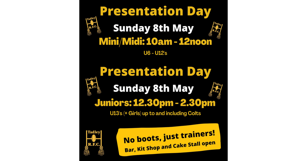 JUNIOR END OF YEAR PRESENTATION DAY
pitchero.com/clubs/tadley/n…