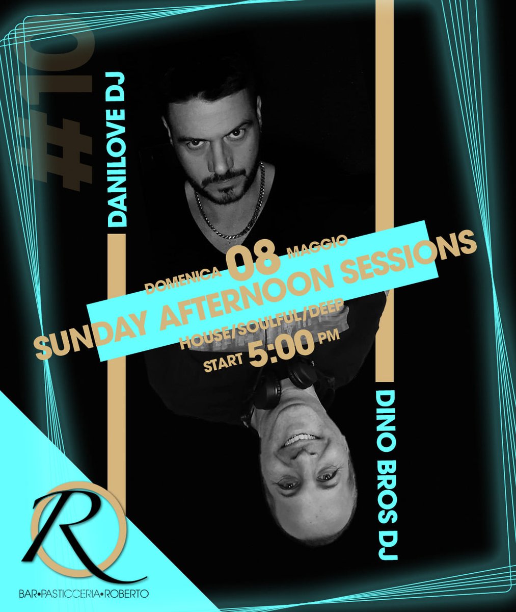 BarRoberto_PE's tweet photo. Domenica 8 maggio
🔵 SundayAfternoonSessions 🔵
HOUSE/SOULFUL/DEEP
Dino Bros DJ 🎧
Danilove DJ 🎧
⏰ Start 5:00 pm
Info &amp; prenotazioni: 085.64466
📌 Siamo a Pescara, in via della Pineta 9 https://t.co/xtznY5ud25