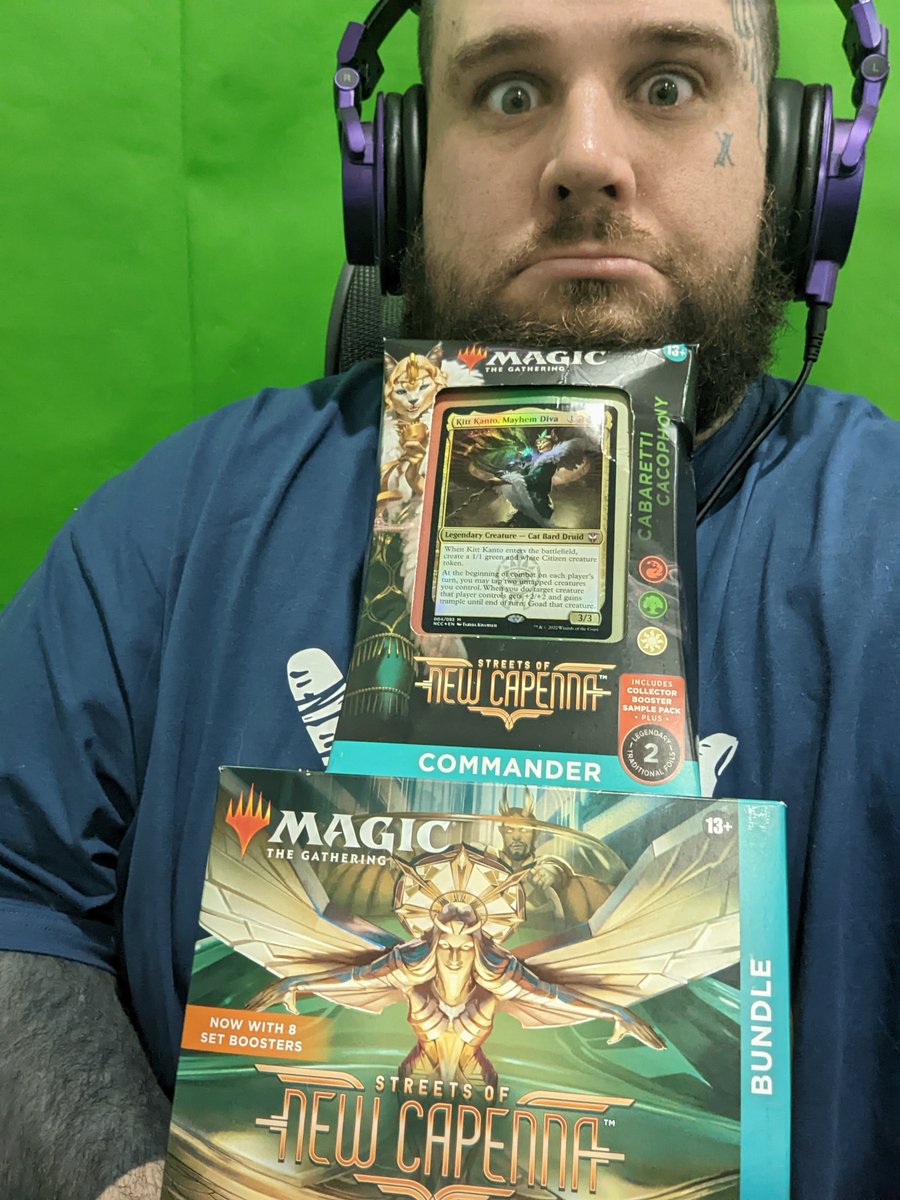 Tomorrow I will demolish my good friends 
<a href="/x5_PiG/">Jared 'PiG' Krensel</a>
 <a href="/KnightSinclair/">Josie</a> 
 <a href="/ZiggyDStarcraft/">ZiggyD</a>

We will be playing the 
<a href="/wizards_magic/">Magic: The Gathering</a>
 New Capenna #MTGCapenna set (THESE CARDS ARE AMAZING) 
I'll be playing at 6pm AEST Tomorrow!!!!!!!!