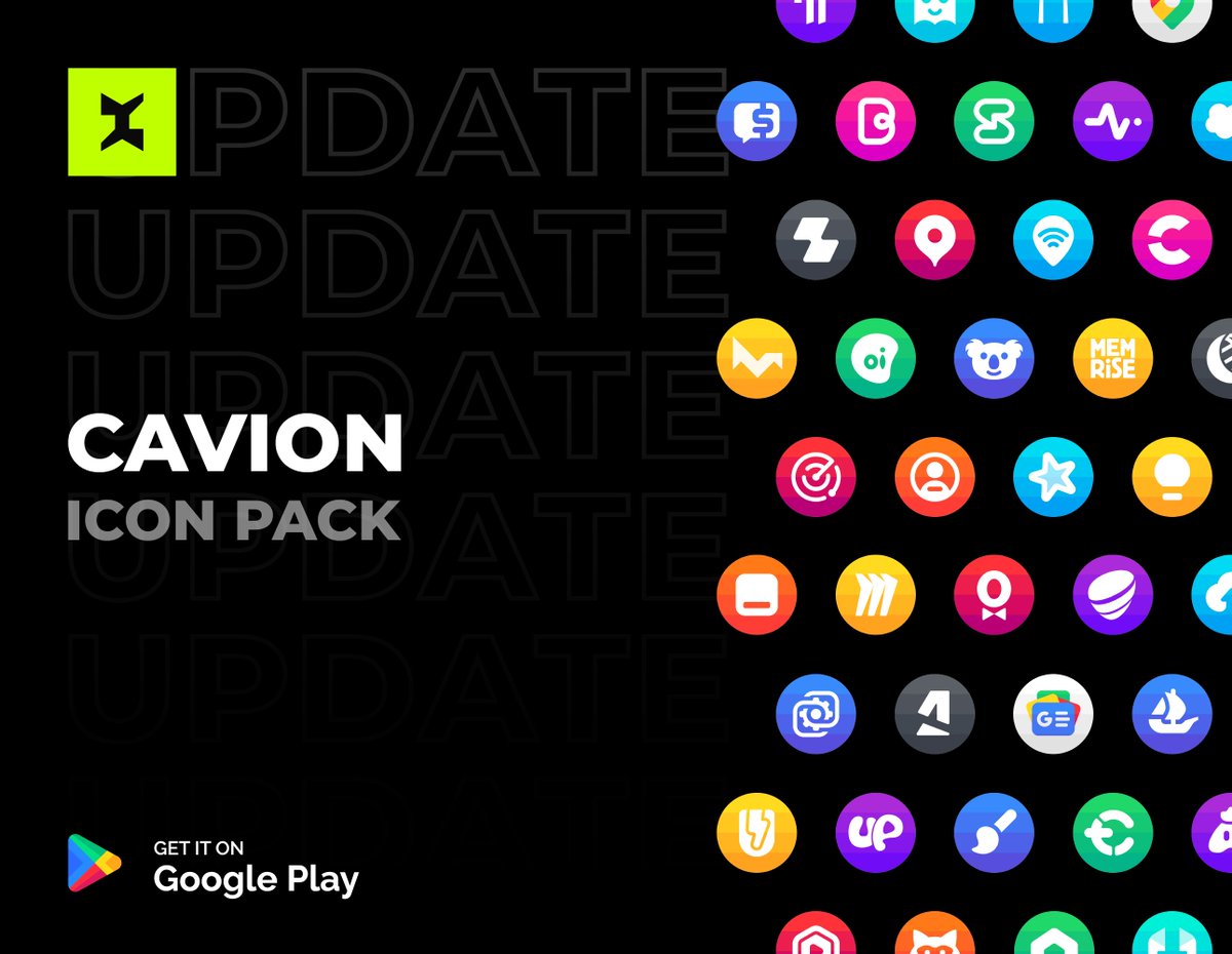 lkn9x's tweet photo. CAVION #iconpack UPDATE + SALE now live on Play Store!!!

Get it here: https://t.co/YMbFGJZIft
More icons: https://t.co/lSQ1c7M6JT

10 Lucky retweet + follower will get a free promo code🥳🎁 https://t.co/1WFSIJO8Jw