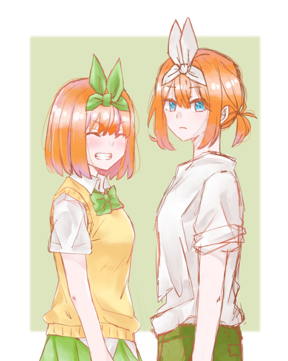 中野四葉 「らくがき🍀

#五等分の花嫁 
#中野四葉 」|つぼみはなみのイラスト