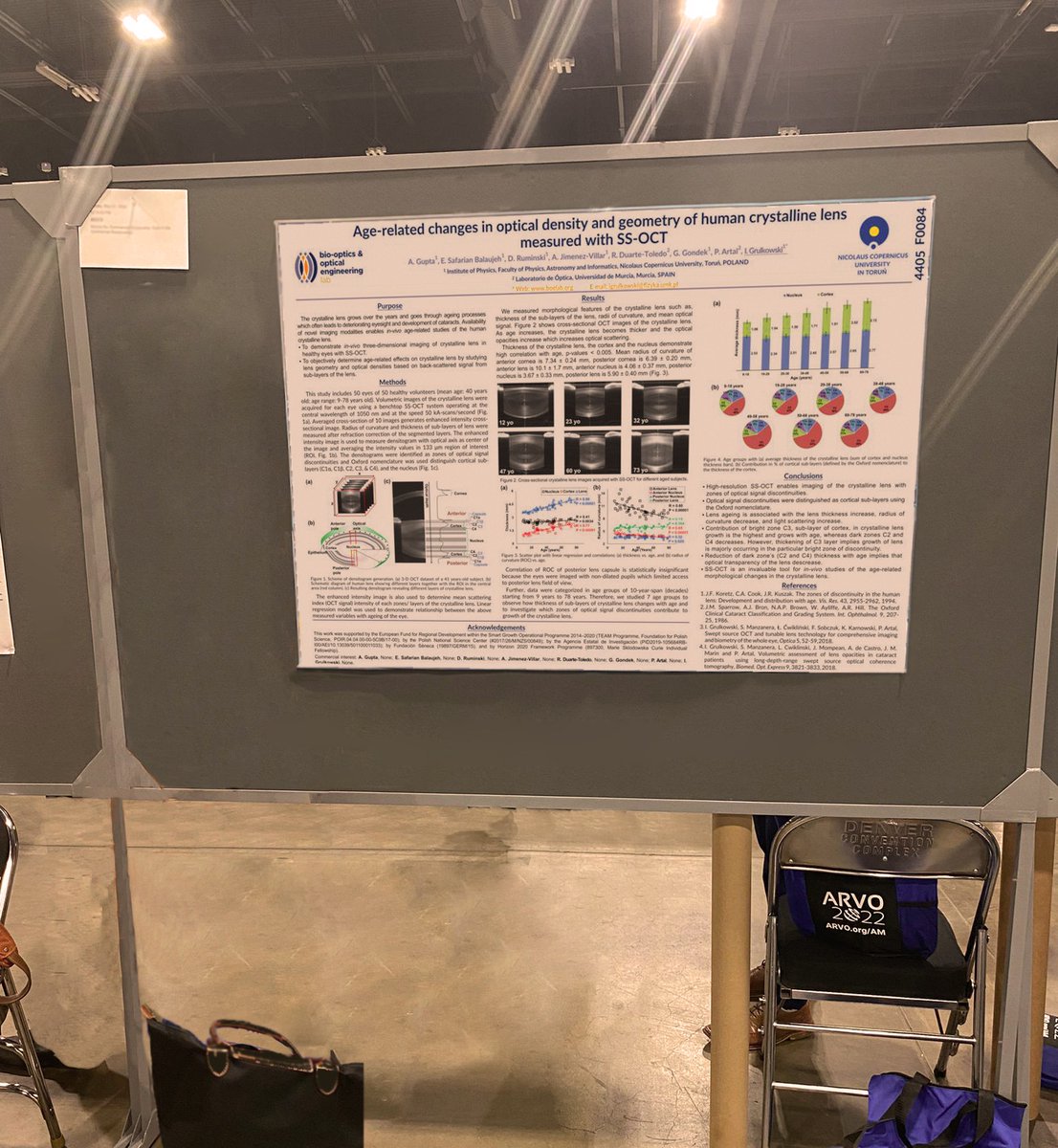 Ebrahim Safarian (@esafarianb) on Twitter photo Thrilled to share the poster of my previous research with #UMK and <a href="/UMU/">Universidad Murcia</a> at #ARVO2022
OCT is a powerful tool to study the age-related optical and geometrical changes in crystalline lens
Appreciating the rest,I'd thank Alfonso Jimenez for acquiring data at prof <a href="/pablo_artal/">Pablo Artal</a>'s lab Thrilled to share the poster of my previous research with #UMK and <a href="/UMU/">Universidad Murcia</a> at #ARVO2022
OCT is a powerful tool to study the age-related optical and geometrical changes in crystalline lens
Appreciating the rest,I'd thank Alfonso Jimenez for acquiring data at prof <a href="/pablo_artal/">Pablo Artal</a>'s lab