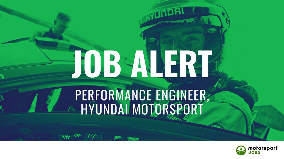 Motorsport_Jobs's tweet photo. Performance Engineer with @HMSGOfficial

Apply 🔗 https://t.co/4voSq3wPED

#motorsportjobs #motorsport #jobs #jobalert #jobsinmotorsport #wrc #rally #rallycar #rallye #rallylife #rallysport #wolfpack #OS2 #Hybrid #HV #engineers #suspension #brakes #tires #Wintax #scripting https://t.co/VYB7oe6z5Z