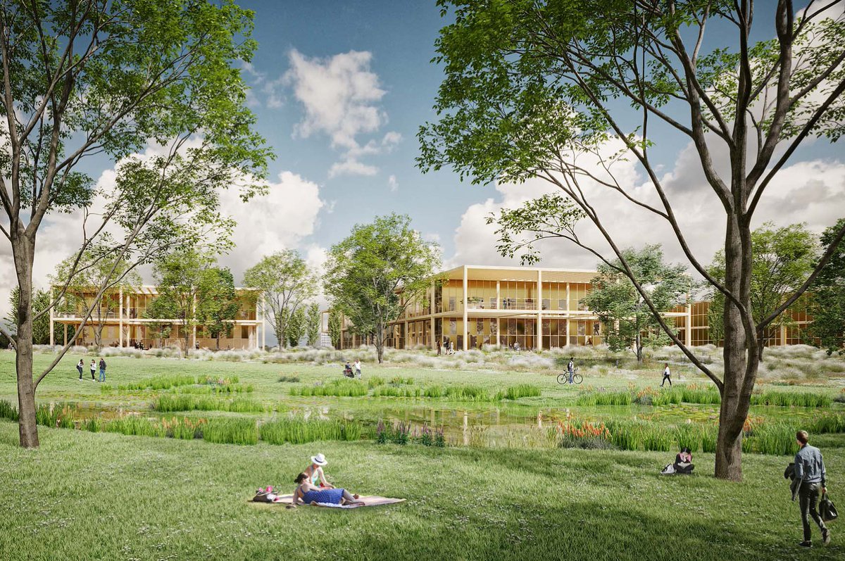 DE L'ACTIVITE EN VILLE ?

Retour sur concours rendu avec <a href="/Spirit_IE/">Spirit Entreprises</a> pour la ville de #Courtry, 3 édifices d'activités en structure et façade bois, coursives, et espaces communs à rdc, avec la création d'un parc paysager humide pour phytorestauration du Ru de Chantereine.