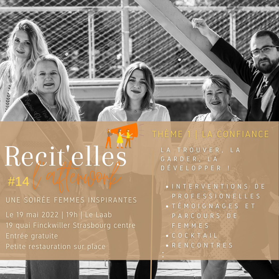 LionelPRIME1's tweet photo. 💚💚💚 Rendez-vous le jeudi 19 Mai à 19h au bar LAÀB pour le prochain afterwork Afterwork Recit'elles #14. Pour cette édition la thématique sera la confiance, comment la trouver, la garder, la développer !
https://t.co/bztLtzW379
@Twapero_SXB @Rue89Stg_agenda https://t.co/S6zWD8sWUv