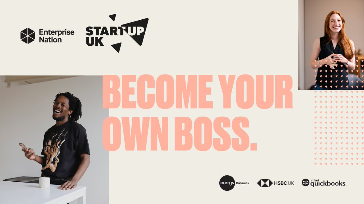 Join a free StartUp Saturday event to learn everything you need to get started on your business. Benefit from:

🗒️ Practical tips
💡 Inspiring stories
🤝 A fun, interactive Saturday

Find an event near you: ow.ly/hrvm50HQkk7

<a href="/HSBC_UK/">HSBC UK</a> <a href="/currysbusiness/">Currys Business</a> <a href="/QuickBooksUK/">Intuit QuickBooks UK</a>