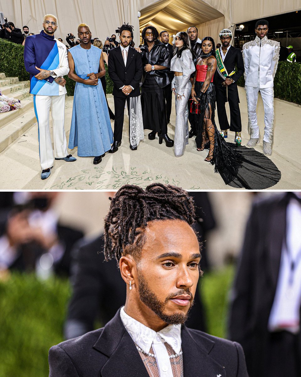 Remembering when Lewis Hamilton bought a whole table at the Met Gala in order to showcase young Black designers last year 🙌