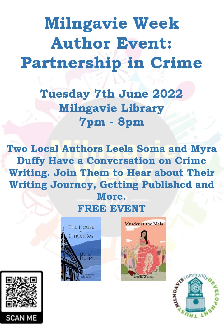 Does crime pay? Join two local authors at <a href="/MilngavieWeek/">Milngavie Week 2022</a> and find out.