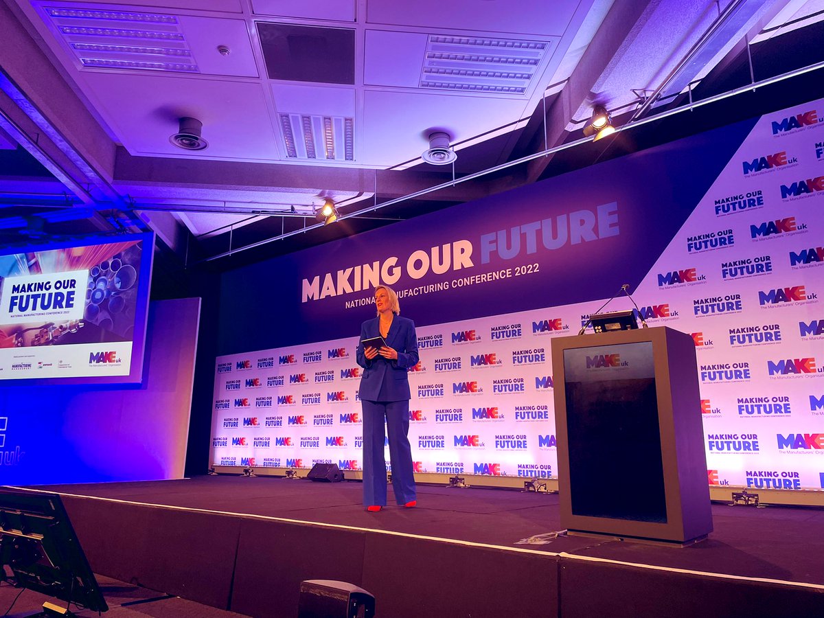 🎥 Lights, camera, action!

<a href="/StephLunch/">Steph McGovern</a> kicks off the <a href="/MakeUK_/">Make UK</a> National Manufacturing Conference!

#MakeUK2022