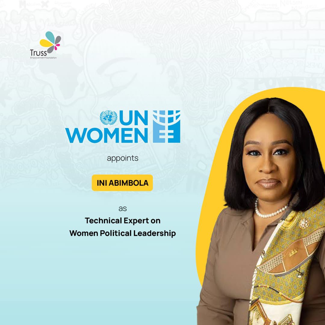trussfdn's tweet photo. Congratulations Ini Abimbola on your new position as Technical Expert on Women Political Leadership. 👏🏾
We are proud of you for reaching this milestone in your career.
#unitednationswomen #iniabimbola #trussempowermentfoundation #trusstribe https://t.co/pXcElFa7sE