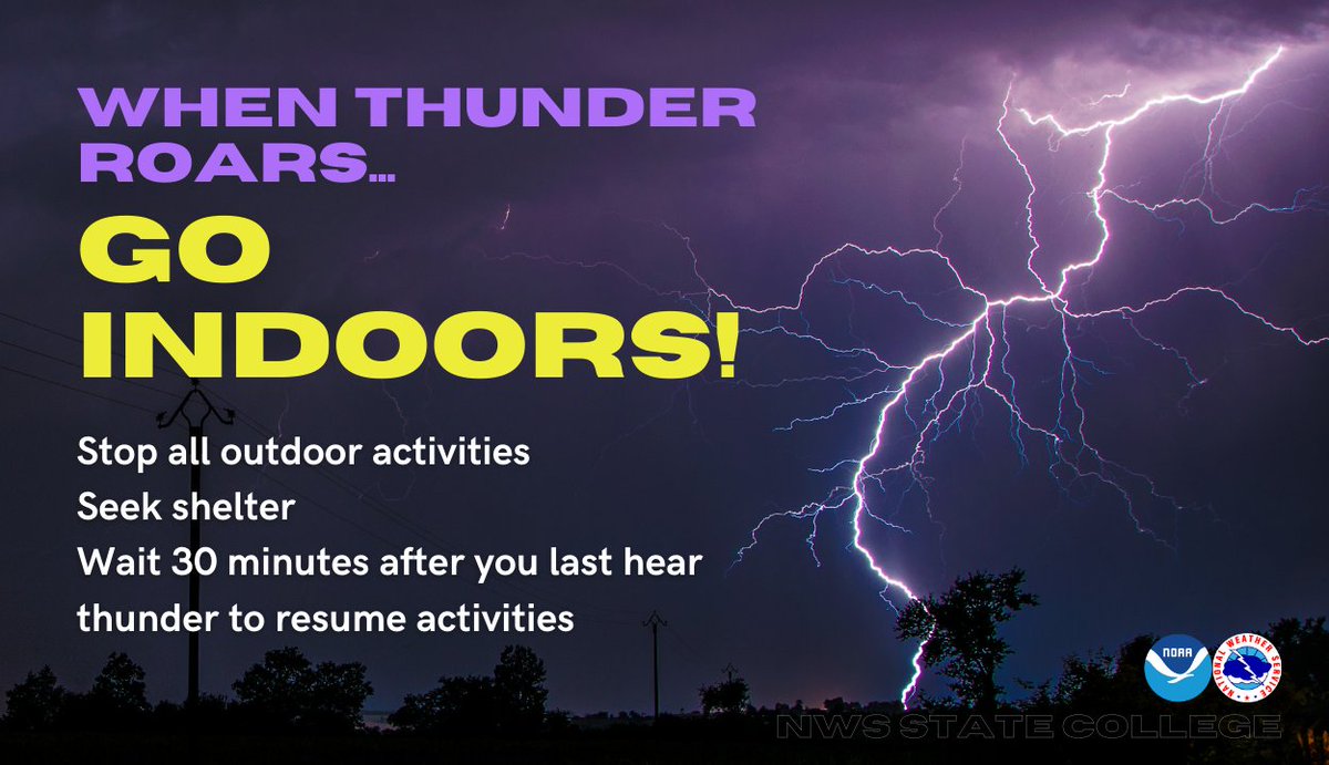 NWSStateCollege's tweet photo. Thunderstorms this afternoon and evening in the Laurel Highlands will be capable of producing isolated damaging wind gusts. Learn how to stay safe from thunderstorms hazards by visiting
https://t.co/Uiw5Qrkfy6
#PAwx #WhenThunderRoarsGoIndoors https://t.co/pLs3pvomXz