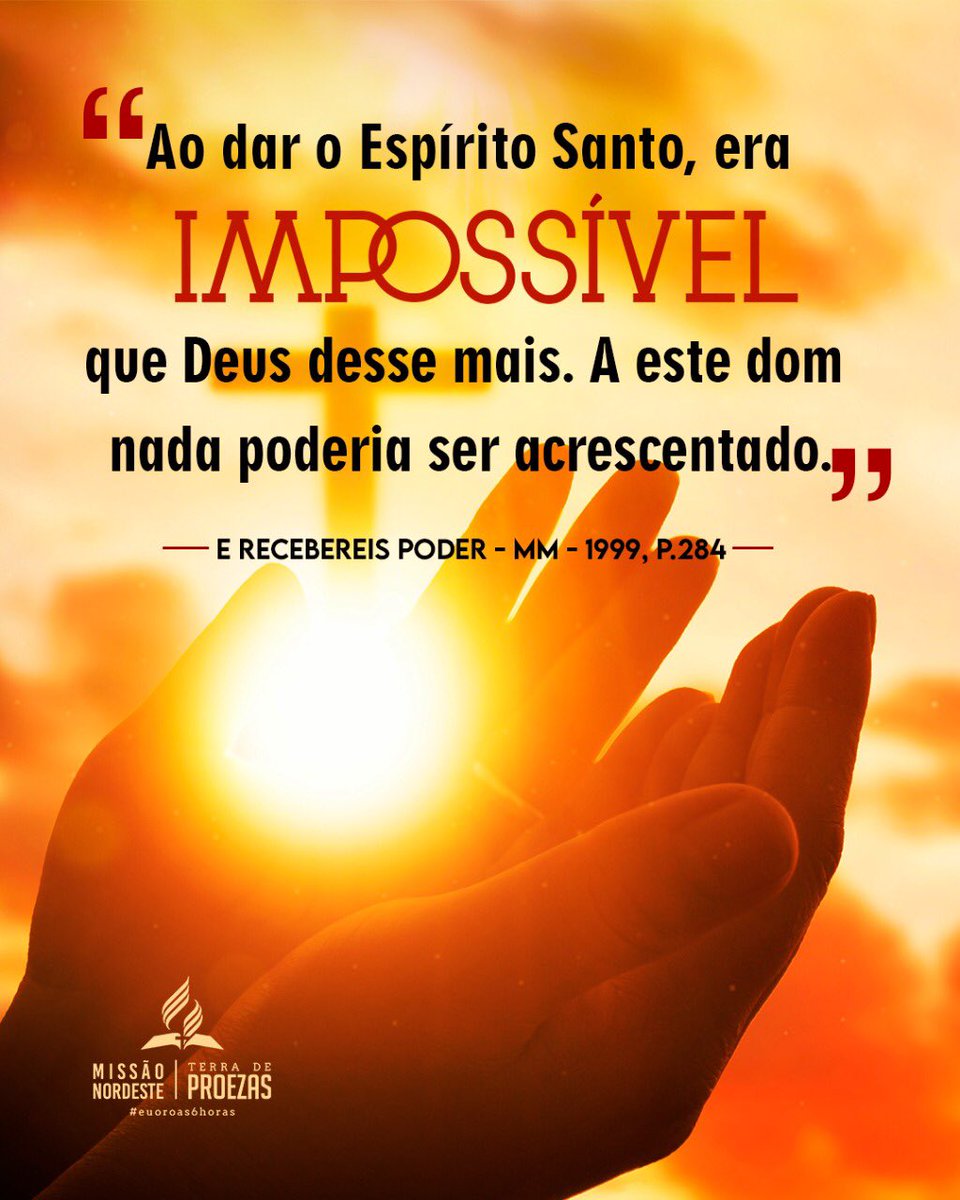 pastorotimar's tweet photo. “Mas o Espírito não pleiteará para sempre. Sua paciência esperará apenas um pouquinho mais.” By @ellenwhite 

MM - 3 de Maio/22 

#euoroas6horas
#MNeterraDEproezas
#MNeprafrenteEpracima 
#PrayForUkraine 
#pgmystyle https://t.co/9aAqm5zJ7i