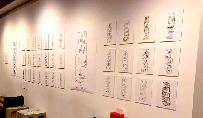 こんにちは...うさおです...夏休み...仕事がないので展示旅行したいんですけど...全国各地の壁を貸してくれるお店やギャラリーなどありましたら....声をかけてくださると...嬉しいです...壁に穴は開けません...できれば...グッズも販売したいです... 