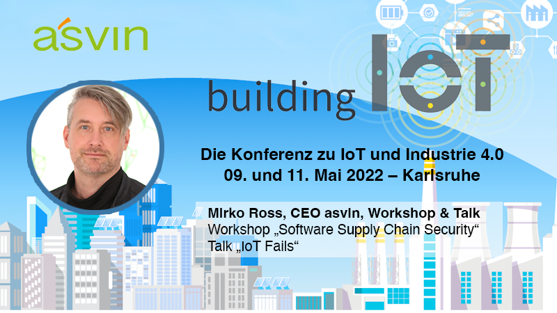 asvin_iot's tweet photo. Verpassen Sie nicht den Workshop von @mirko_ross auf der @BuildingIoT
 zu #IoT #SupplyChain Security: Risiken erkennen, bewerten und managen. 
Jetzt Tickets sichern! 💪
https://t.co/ZyoZC5gntx

#CyberSecurity #IoT #IIoT #buildingIoT 
@heiseonline 
@iXmagazin 
@dpunkt_verlag https://t.co/WunYVAOhrm