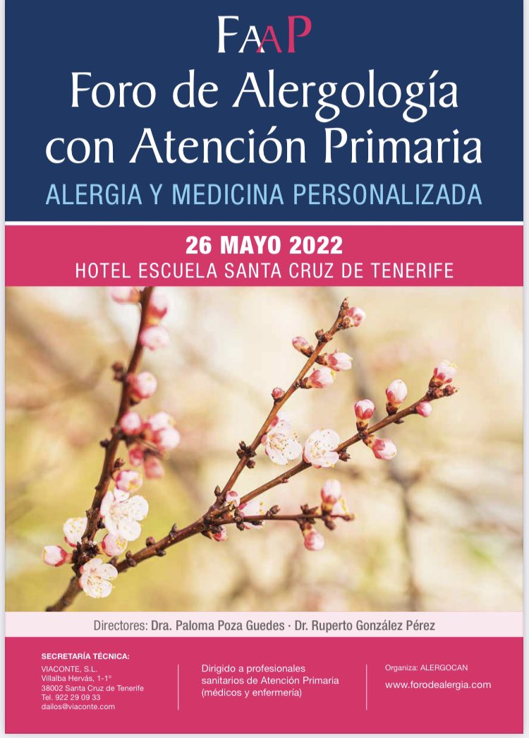 PalomaPozaG's tweet photo. Celebramos el #DiadelAsma anunciando el regreso de #FAAP de forma presencial: les esperamos ‼️#Alergia #Asma #DermatitisAtópica #Medicinapersonalizada #PrecisionMedicine @SanidadGobCan @MedicosTenerife @AlergiaCanaria @Macu_Machin https://t.co/1B1zIoDzNm