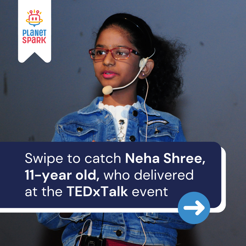 myplanetspark's tweet photo. Neha Shree, an 11-year old delivered a TEDxTalk at MSCW, Delhi University 👏 on 'Silencing the skeptical mind' will be out soon, here is a sneak-peek of the eventful evening!
#CreatingImpact
#CreatingConfidence
#CreatingConfidentCommunicators