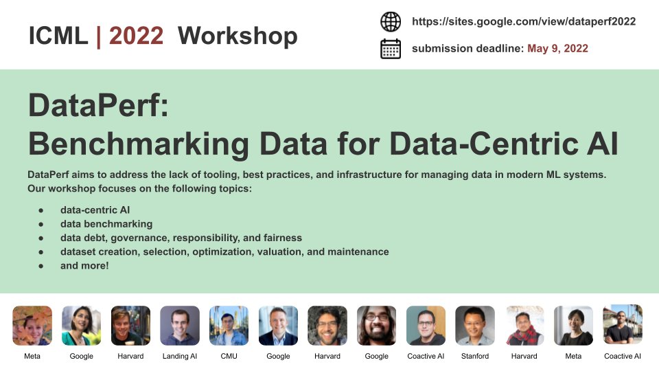 laroyo's tweet image. 📢 Only 1 week left to submit your papers on tools, best practices, infrastructure for data-centric AI to #DataPerf #workshop at @icmlconf. sites.google.com/view/dataperf2…

w/ @heuristicity, @ColbyBanbury, @james_y_zou, @profvjreddi, @codyaustun, @tzushengkuo, and more!