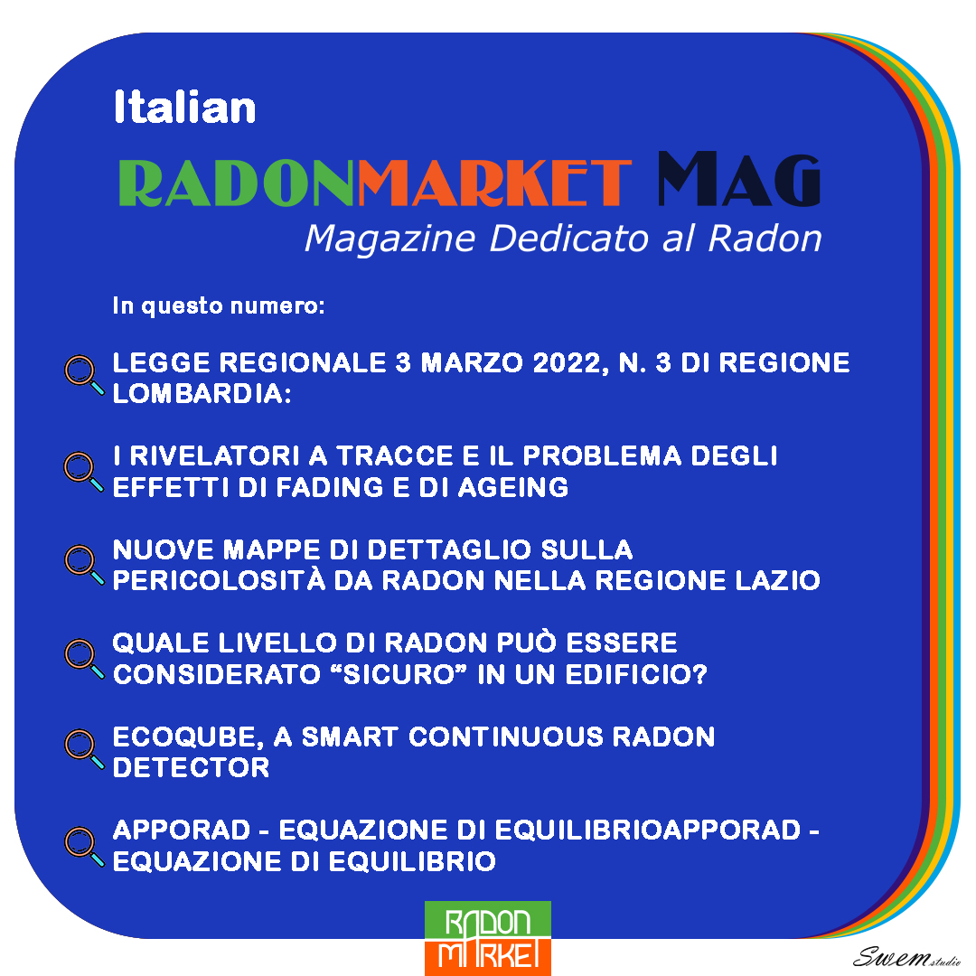 📰 RadonMarket Mag
💬 Magazine Dedicato al Radon No.23
🇬🇧RadonMarket.com/RadonMarket-Ma…
🇮🇹 RadonMarket.com/it/RadonMarket…

🚀 RadonMarket
✔️Specialized in Radon Supplies✔️

#Radonreduction #Radon #Radongascontrol #Radongas #GasRadon #Radonawareness #Dosimetriaradon #Risanamento #Radontesting
