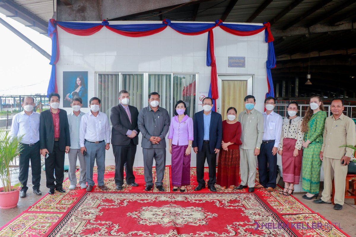 HKroeun's tweet photo. First Cambodia factory's standard lactation room was launched today chaired by H.E Prak Sophonneary and other high government officials. @SanneSigh #MUSEFO #HelenKeller https://t.co/HEA2oXobWL