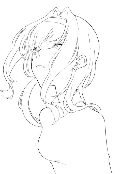 便乗16日目
線画ちとせ嬢
#100日チャレンジ 