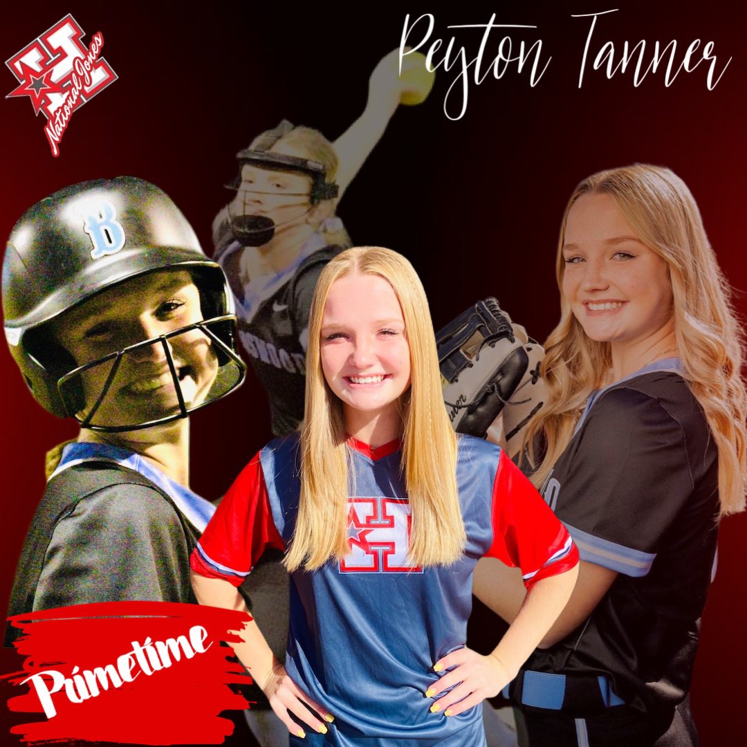 hotshotsjones's tweet image. SPOTLIGHT 7:

PEYTON TANNER (2024)
#20 Ranked Player in Country
#11 Ranked Pitcher
 
Spotlights for this special group continue, and few are as special as our Primetime!! She isn’t just one of the best pitchers in the 2024 class, she is one of the best pitchers period.
#bangbang