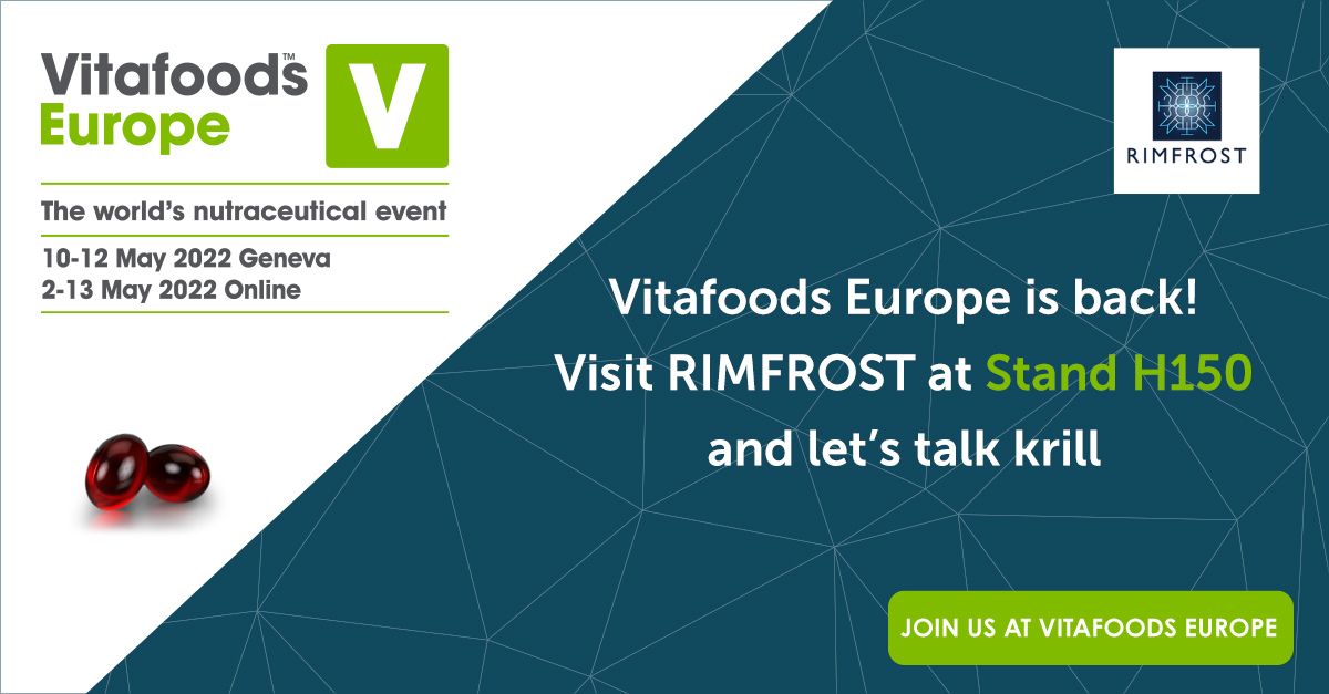 Finally we are ready to head back to Geneva and meet our customers, partners and make some new friends. Vitafoods Europe is back and The RIMFROST Team is all set to go, and we hope to see next week and lets talk krill! #VFE2022 #omega3 #krill