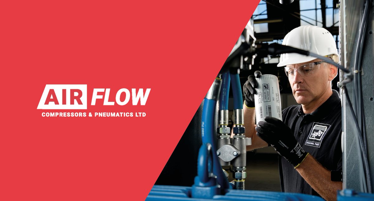 AirflowLtd's tweet photo. As part of the move, AirFlow is receiving a bit of branding TLC. 

Check out our new logo – we hope you like it! Whilst we are working on the new website, feel free to get in touch with our sales team for any enquiries: sales@airflow-compressors.co.uk

#AirFlow https://t.co/TEVXrAS28s