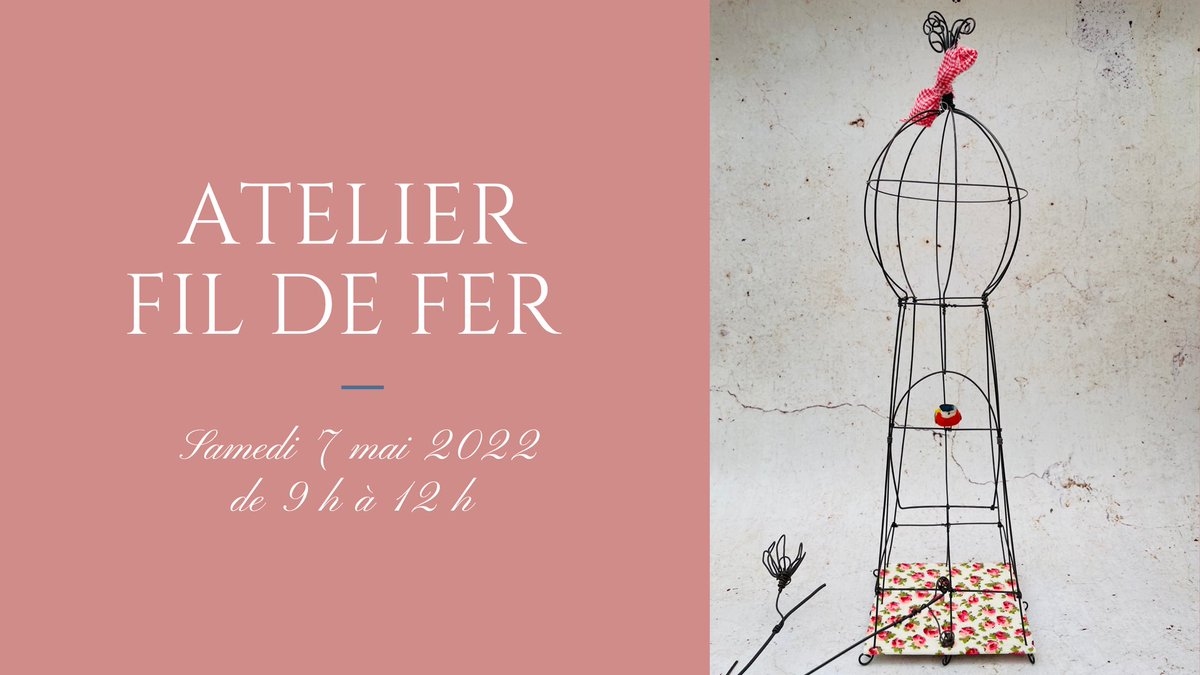 claireRougerie's tweet image. Atelier #fildefer à L’articerie près de Poitiers #ateliercreatif #workshop