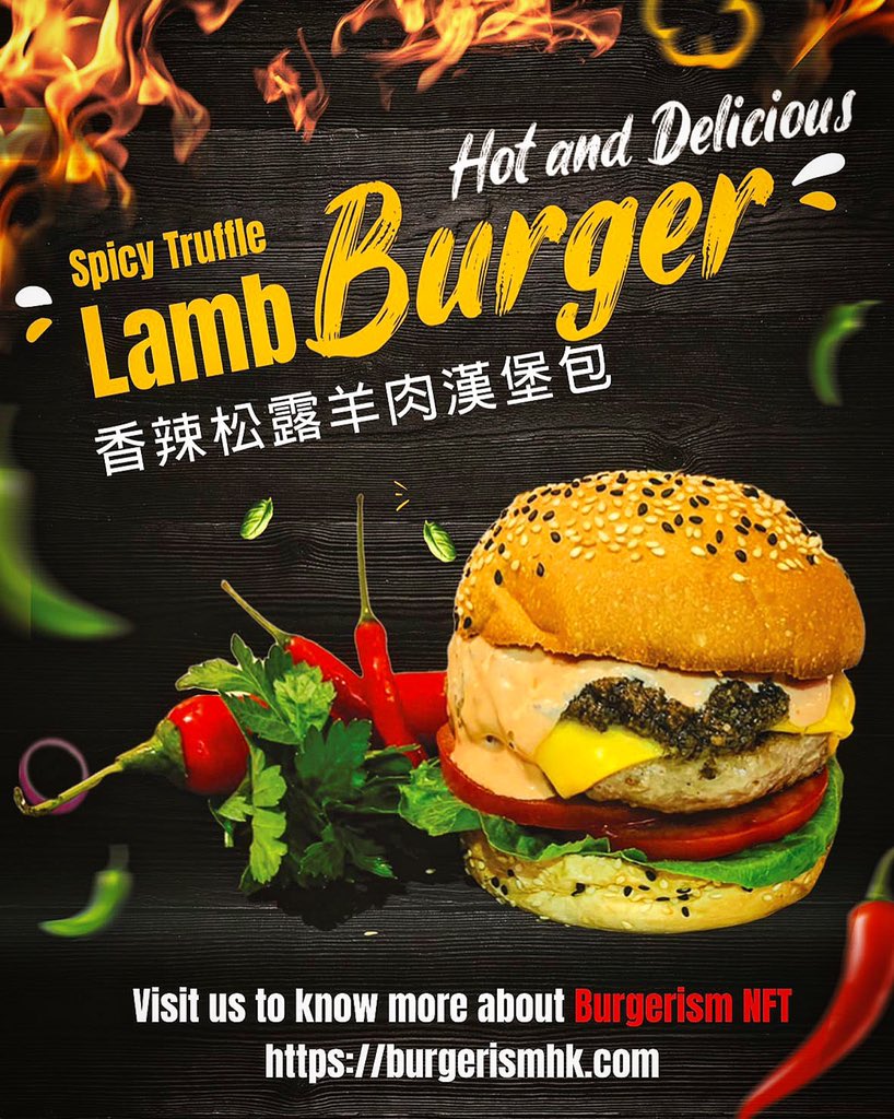 BurgerismNFT's tweet photo. Burgerism NFT community has another creative hamburger 🌶️🍔
 This event will show the total number of sales
After deducting the cost, 80% of the profit will be given back,
 It will be distributed evenly to NFT holders with USDT as a reward.
#Burgerism #NFT #NFTBurger #NFTGallery https://t.co/ql1mU3MtD8