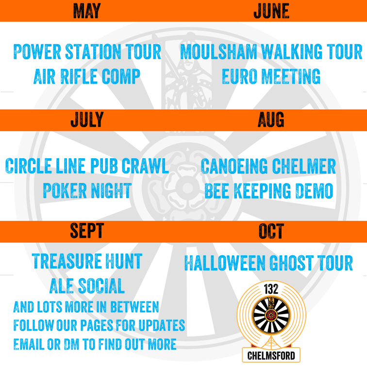 Here's a brief overview of our social calendar for 2022. We meet twice a month, on the 2nd and the 4th Tuesday.
Interested in any of the events below? Drop us a message and we'll share the details!