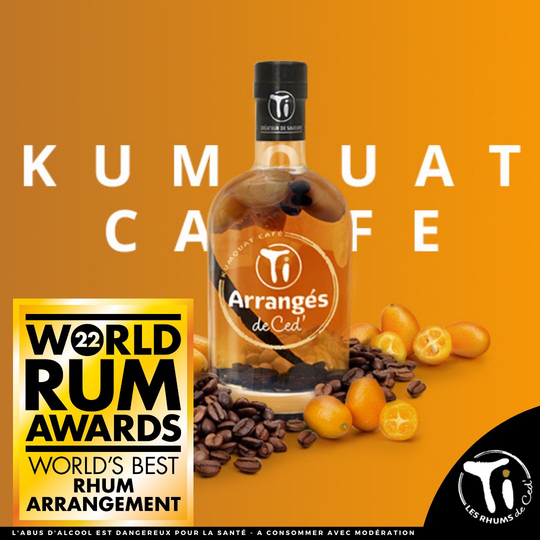 La Team #TiCed est super fière de vous partager cette #GoodNews 🏆 Notre recette artisanale Kumquat Café est élu MEILLEUR ARRANGE du monde par le jury professionnel des #WorldDrinksAwards 🙏 <a href="/TheDrinksAwards/">World Drinks Awards</a>