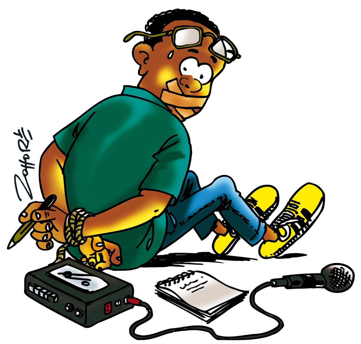 CoEMediaFreedom's tweet photo. The Safety of Journalists Platform thanks @CartooningPeace, the international network of cartoonists committed to the promotion of freedom of expression, for the artwork used to illustrate the new 2022 Report.
➡️https://t.co/2giUjPgJVp
#WorldPressFreedomDay #EuropeForFreeMedia https://t.co/YNfODXuxgc