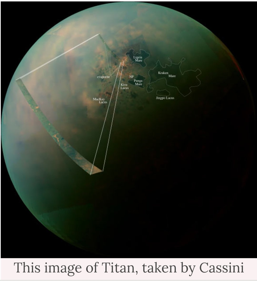 TiwariLalmani's tweet photo. Is Earth 2.0 hiding in our solar system? Scientists find clues near Saturn
The largest moon of Saturn, #Titan, has rivers, lakes, and seas filled by rain coming through a thick atmosphere, just like Earth 🌍 https://t.co/yVUmrCqkxn #SecondEarth #Earth_2.0 https://t.co/LLIfF6ZZO8