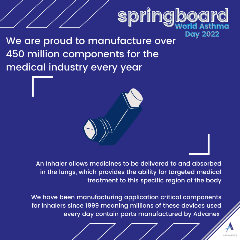 AdvanexEurope's tweet photo. Today is #WorldAsthmaDay, a day when we are especially proud to manufacture hundreds of millions of components for medical devices such as inhalers, every single year.

For more on Advanex's medical component offerings, check out our medical brochure 👇

https://t.co/zhyG4VPc87 https://t.co/Af6WXeTRri