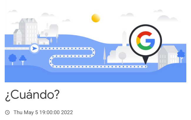 - Charlas de Googlers
- Taller de preparación de entrevistas a Google
- Preguntas y respuestas
¡Vuelve Road to Google! Donde miembros de Google cuentan cómo preparar una entrevista, cómo es su trabajo y qué oportunidades son más interesantes.
bit.ly/RoadToGoogle