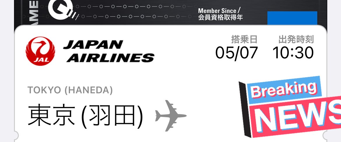 baum_travel's tweet photo. 数ヶ月ぶりにWalletへ航空券が。
最近ANAばっかりだったのでJALも久しぶりかな https://t.co/jaQnw9uzsl