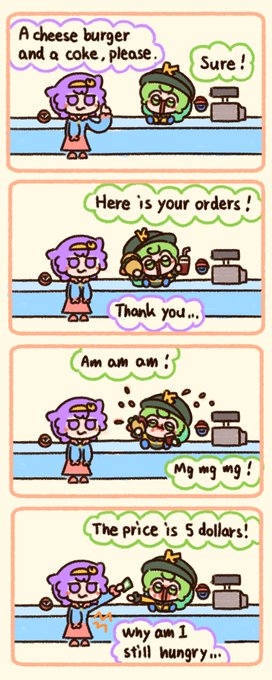 Koishie is good at part-time job! 