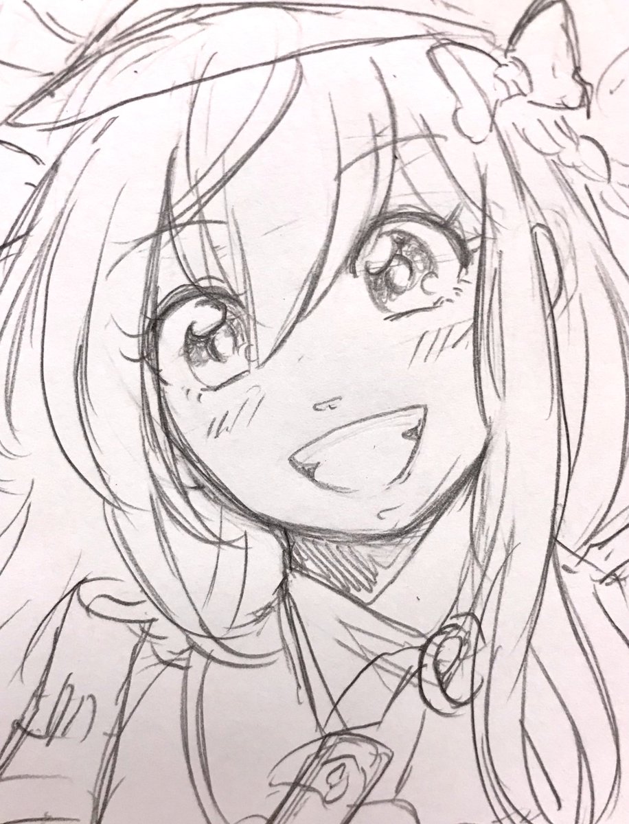 どうしてもコレジャナイ感つよめの乱ちゃんになってしまう
女の子と、女の子に見える者は思うように描けぬわ😂 