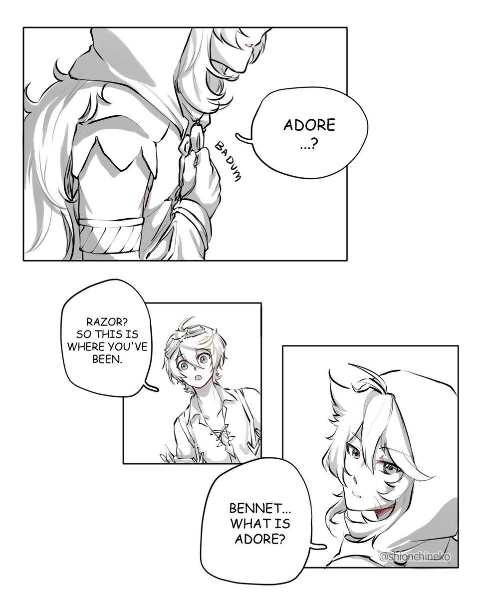cehpaa's tweet photo. Finish the #Raether comic I made for the Windblume event. It's been like a year?? Oh well its done now lol.
1-4/7 https://t.co/mXZwzTIP7V
