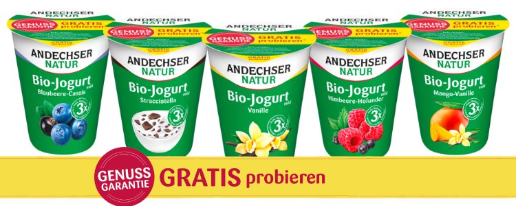 Den Bio-Jogurt von Andechser Natur könnt ihr aktuell gratis testen!🥄Seid schnell, es wird nur 10.000 Teilnehmer geben!🏃➡go.kostenlos.de/andechser-grat…
#gratis #gratistesten #cashback