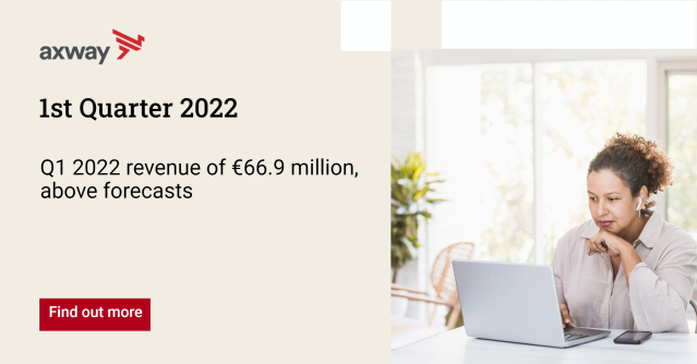 Hnystr's tweet photo. Press Release @Axway Software: Q1 2022 revenue of €66.9 million, above forecasts. https://t.co/xUqmiAsGwu https://t.co/SLs0iZhVu1