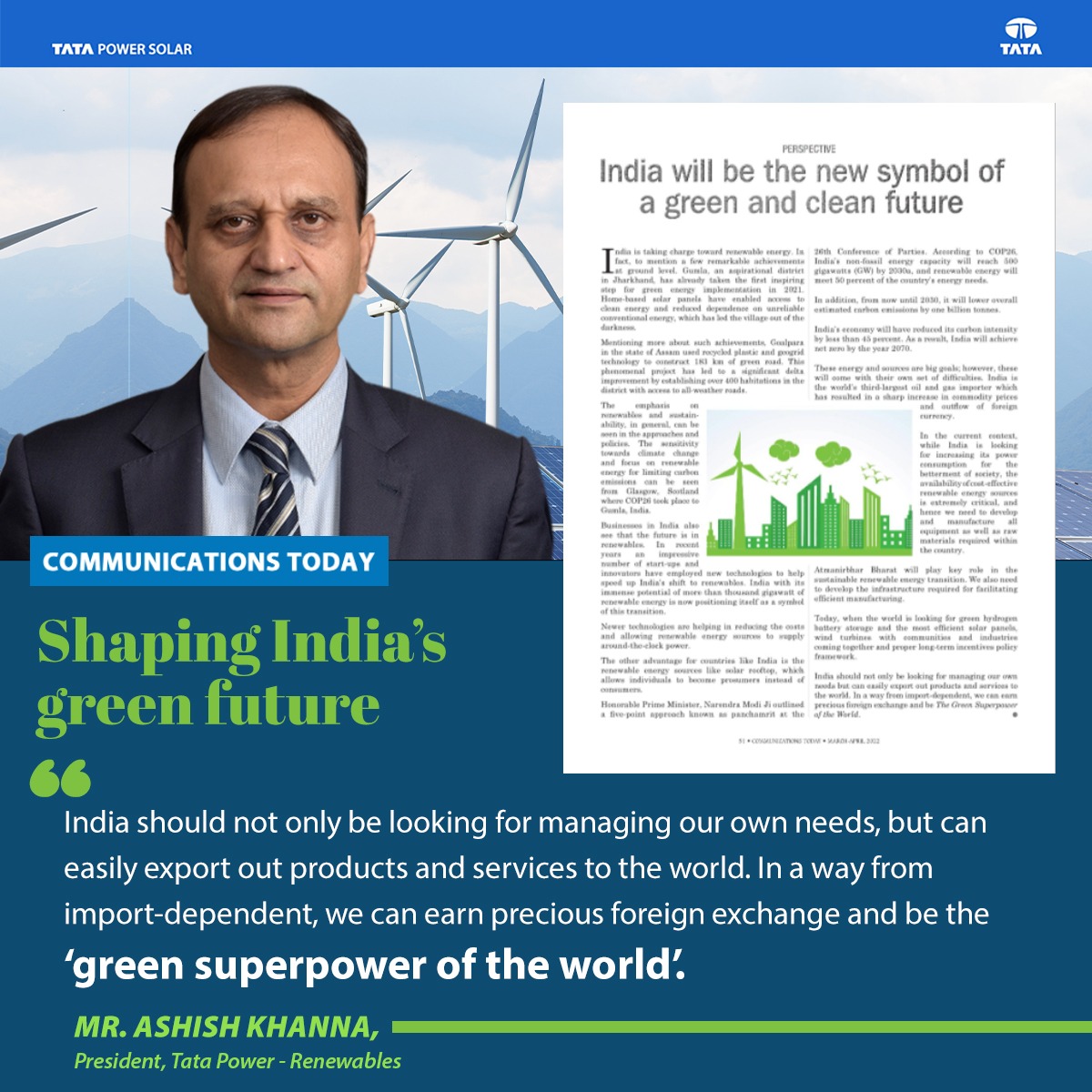 Tata Power Renewable Energy tweet media