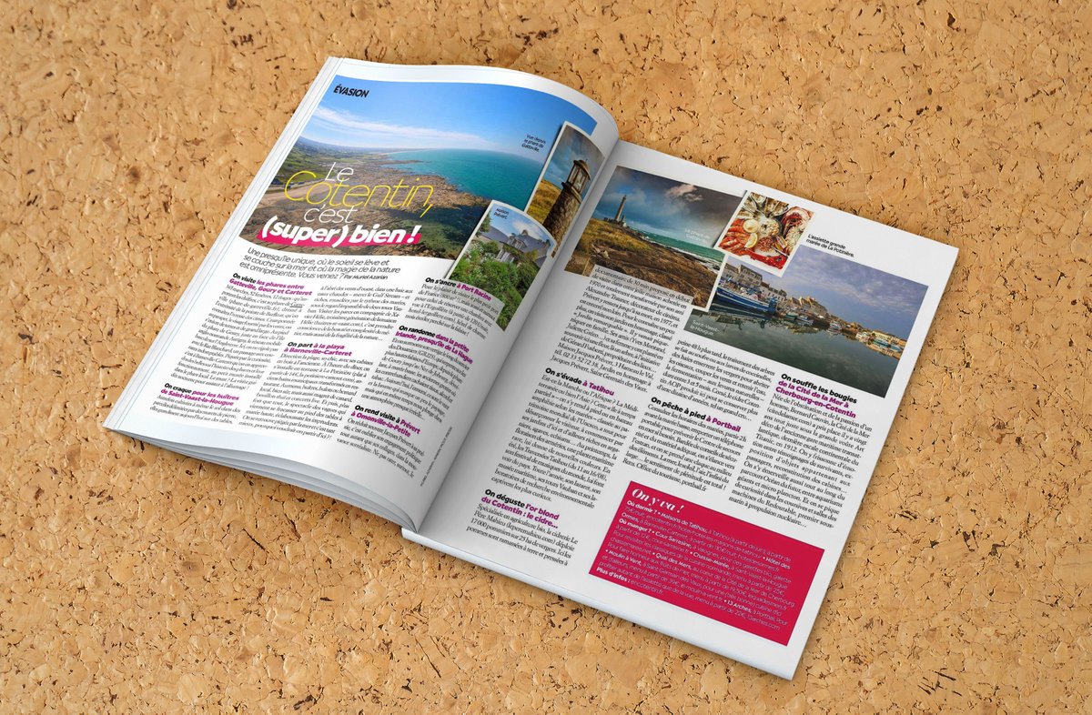 CotentinUnique's tweet photo. Le #Cotentin dans les kiosques 📰
Ce mois-ci, @bibamagazine vous conseille quelques bonnes adresses dans l'article "le Cotentin, c'est (super) bien!"
Nous avions accueilli @MurielAzarian lors d'un voyage de presse. https://t.co/umd6jkjVaL