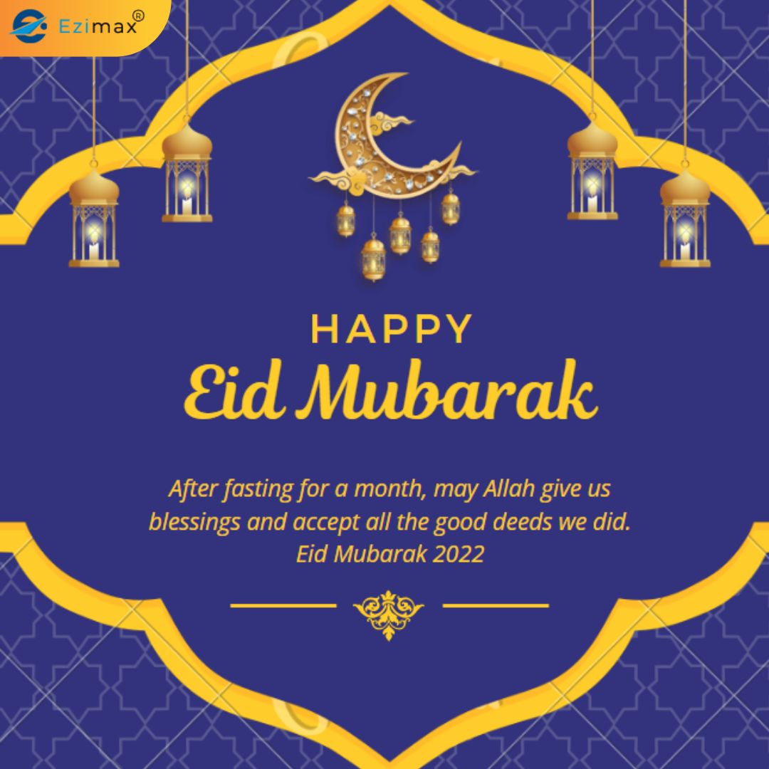 ezimaxtech's tweet photo. [ Ezimax Technologies Pvt. Ltd. wishes everyone a very happy and blissful Eid Al-Fitr. We want this Eid Al-Fitr fills your life with an abundance of #happiness, #helth, #prosperity, and #joy.
Eid Mubarak!]

#eidmubarak #eid2022  #EidCollection2022 
#eidulfitr #ezimaxtechnologies https://t.co/iwQ4TFin2d